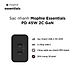 Củ sạc nhanh Mophie Essential 45W 2 Cổng GaN, công suất tối đa 45W - Hàng chính hãng