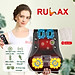 ￼Gối Massage Cổ Vai Gáy Rulax,Máy Massage Hồng Ngoại 2 Động Cơ Rung Kết Hợp 20 Bi Giảm Đau Nhức Hiệu Quả