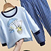 Bộ dài tay thu đông cho bé Easy Baby, đồ ngủ cho bé trai, bé gái chất vải cotton từ 7-17kg (ASS-322)
