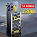 Sạc dự phòng 50.000mAh trong suốt, có sạc nhanh PD 120W, kèm 4 cáp sạc, tích hợp đèn ngủ - FTAKY Hàng Nhập Khẩu