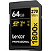 Thẻ nhớ máy ảnh / máy quay phim Lexar Professional 1800x SDXC UHS-II U3 V60 - Chất lượng video 4K, tốc độ đọc 270mb/s - Hàng chính hãng