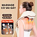 Máy Massage Cổ Vai Gáy, Máy Massage Thế Hệ Mới 6D Bản Pro, Mô Phỏng Kỹ Thuật Massage Như Thật - Hàng Nhập Khẩu
