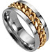 Nhẫn nam titanium vòng xoay BHN77