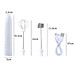Máy đánh trứng, tạo bọt mini cầm tay 3 tốc độ dùng pin sạc - hàng chính hãng