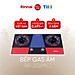 Bếp gas âm đầu đốt trong Rinnai RVB-2Gi(MC) mặt bếp kính và kiềng bếp men - Hàng chính hãng