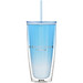 Ly nhựa 2 lớp LocknLock kèm ống hút Dream star Double wall cold cup 750ml HAP522