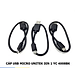 Cáp chuyển USB sang Micro Unitek (3 sợi) dài 0,3m (Y-C 4008BK)  HÀNG CHÍNH HÃNG