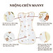 Nhộng Chũn, Nhộng Ngủ Thông Hơi MANNY Vải Thở Mềm Mại, Co Giãn Thoáng Khí Và Khóa 2 Chiều Tiện Lợi Cho Bé Dưới 6 Tháng