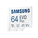 Thẻ Nhớ Micro SD Samsung Evo Plus 64GB Class 10 - 100MB/s (Kèm Adapter) - Hàng Chính Hãng