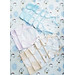 Set 5 tã vải sơ sinh cotton TOMTOM BABY | Size 1,2,3 cho bé sơ sinh - 9kg | Miếng dán bo viền, chất vải mềm mịn
