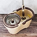 Bộ Cây Lau Nhà Xoay Tay Compact Spin Mop Lock&Lock ETM466: Thùng Giặt + Cây + Bông Lau