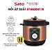 Nồi áp suất đa năng SATO 6AS041.N 6.0L - Nồi áp suất đa chức năng : nấu cơm, nấu cháo, hầm gân, ninh, súp, hấp, giữ ấm ... Dung tích : 6.0 lít phù hợp gia đình 4 - 6 người - Miễn phí vận chuyển toàn quốc - Hàng chính hãng