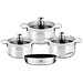 Bộ nồi Inox dập nguyên khối Elmich Trimax Classic EL-2110OL Size 18, 20, 24, chảo 26cm