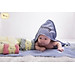 Khăn tắm trẻ em POÊMY vuông có mũ, kích thước 73cm, chất liệu vải sợi siêu mảnh, thấm hút tốt, không chất hoá học, an toàn cho da