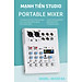 Bàn Mixer E4 mini - 88 chế độ vang, 3 kênh (2 mono, 1 stereo) - Tích hợp nguồn 48V dành cho micro thu âm - Đầy đủ kết nối Bluetooth, USB, XLR, 6.5mm, Canon - Mixer chuyên dụng cho loa kéo, dàn karaoke gia đình, thu âm, livestream - Hàng nhập khẩu