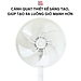 Quạt lửng Mitomo FCE - 50AE MAX, có điều khiễn từ xa, hẹn giờ, hoạt động siêu êm -hàng chính hãng