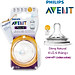 Núm Ty Philips Avent - Núm Vú Philips Avent - Thay Bình Sữa dòng Natural - Đủ Size 1 / 2 / 3 / 4 / Y Lỗ - Tặng 1 Khăn Sữa Gạc Vải thương hiệu Unmei
