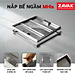 Nắp Bể Ngầm Trong Nhà 50x50cm Inox 304 ZAVAK MHIs-50 Nắp bể nước âm sàn, Nắp hố ga Inox 304