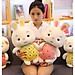 Gấu Bông Thỏ Trái Cây Siêu Mềm Mịn Siêu Đáng Yêu (25cm---->60cm) Vải Miniso 4 Chiều Mềm Mại Êm Ái, An Toàn Cho Người Sử Dụng