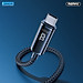 Cáp sạc siêu nhanh 100W TypecC to TypeC Remax RC-128a tích hợp đồng hồ đo công suất sạc - Hàng chính hãng
