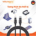 Cáp sạc nam châm chống rối Volwatt GE-A45-CL hàng chính hãng | Cáp Type-C to L PD 27W, LED hiển thị, dài 1.2m – BH 12 tháng