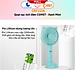 Quạt Sạc Tích Điện Cầm Tay Comet CRF1104 - Công Suất	4W - Dùng Liên Tục 4H - Hàng Chính Hãng - Bảo Hành 12 Tháng