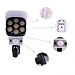 Đèn năng lượng mặt trời mô hình camera chống nước