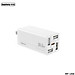 Củ Sạc Nhanh Đa Năng 5in1 Remax RP-U66 - 4 Cổng USB + 1 Cổng TypeC 20W(Max) - Tổng Công Suất Lên Đến 35.5W - Hàng Chính Hãng