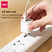 Ổ Cắm Điện Đa Năng Kèm Cổng USB Có Công Tắc Chống Giật Chống Cháy Chất Lượng Cao Deli - Hàng Chính Hãng - ET407 408