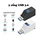 Hub chia 1 ra 3 cổng USB - Giao Màu Ngẫu Nhiên - Hàng nhập khẩu