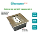 Hộp ổ cắm âm sàn nắp trượt Sinoamigo SFP-1S màu bạc. Thiết kế nắp trượt, chất liệu thép không gỉ chống oxy hóa - Hàng chính hãng