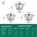 Bộ Nồi Inox 430 Bếp Từ Fivestar 3 Chiếc Nắp Inox Tặng 5 Muỗng Ăn Inox
