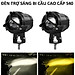 Đèn Trợ Sáng Xe Máy Ô Tô 65W S40 Plus – Siêu Sáng, Cốt Vàng Pha Trắng, 2 Chế Độ Cho Khách VIP, Phụ Kiện Xe Máy