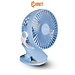 Quạt Sạc Tích Điện Mini Kẹp Bàn COMET CRF0705 5W Xoay 360 Độ pin Lithium 1800mAh