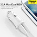 Tẩu sạc  Baseus Grain Pro Car Charger đa năng 2 cổng USB dùng trên xe hơi- Hàng chính hãng