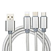 Cáp Sạc 3 Đầu Đa Năng Cho Samsung, Xiaomi, iPhone, iPad – Hàng Chính Hãng