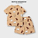 Bộ hè cho bé Bigfox Miss Meow kiểu Hàn, in gấu đáng yêu size đại, chất cotton đẹp, cỡ 3,9,10,11 tuổi 20kg 40kg 1915