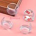 SET 2 Nút Silicone Bọc Cạnh Bàn Ghế Bịt Góc Chống Va Đập Bảo Vệ An Toàn Cho Bé Tròn & Vuông Keo Dán 3M