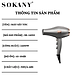 Máy sấy tóc chuyên dụng SOKANY SK-14015 công suất lớn 2400W, máy sấy chuẩn salon 2 chiều nóng lạnh giúp giảm gãy rụng tóc - HÀNG CHÍNH HÃNG