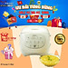 Nồi Cơm Điện Lòng Gốm 1,2L HAATZ CIM205 Công Suất 500W, 6 Chế Độ, Hẹn Giờ, Hàng Chính Hãng