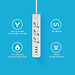 Ổ Cắm Điện Thông Minh 3 Ổ Cắm AC - Pisen 303-EP - Màu Đen