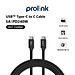 Dây sạc type C to C PROLiNK GCC_240_02 dài 2M, sạc siêu nhanh 240W với chuẩn PD 3.1, truyền dữ liệu tốc độ cao 480Mbps cho Laptop, điện thoại, máy chơi game - Hàng chính hãng