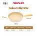 Chảo chiên, cạn chống dính, bếp từ Fika Neoflam cỡ lớn 28cm, thành cao 5,5cm, dài 44.5cm (gồm cán), trọng lượng 965g. Made in Korea