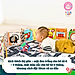 Sách Vải ZicZac Đa Tương Tác Kiêm Đồ Chơi Quây Cũi Kích Thích Thị Giác Cho Trẻ Sơ Sinh - Lalala Baby