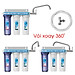 Bộ lọc nước gia đình Yamato – 3CWF - Kèm vòi Inox 304 xoay 360 độ và phụ kiện kết nối đầy đủ