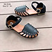 Giày sandal cho bé gái BIBIKIDS rọ bít mũi màu đen kiểu dáng búp bê duyên dáng phong cách Hàn Quốc 6 - 12 tuổi SG64