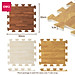 Set 9 Miếng Thảm Xốp Ghép Sàn Vân Gỗ Dày Dặn Không Mùi Size 30x30 Mới Đẹp Deli - Thảm Xốp Cho Bé Phù Hợp Phòng Khách Phòng Ngủ - VS998