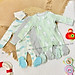 Body Ngủ Liền Vớ Kiểu Dây Kéo Hàng VNXK Cloud Island Chất Cotton Mềm Mịn, Thấm Hút Mồ Hôi Cho Bé Từ 2-9kg