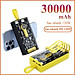 Sạc Dự Phòng trong suốt 30000mAh - sạc siêu nhanh, tích hợp 4 cáp, 2 cổng usb, sạc cùng lúc nhiều điện thoại - Hàng chính hãng