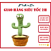 Cây Xương Rồng Nhảy Múa , Uốn Lượn , Biết Hát , Biết Nhại Tiếng , Có Đèn Led Dễ Thương - Hàng Chính Hãng